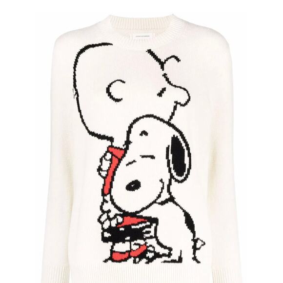 CHINTI & PARKER Snoopy & Charlie Hug Sweater In Nude Small NWOT - Picture 13 of 13